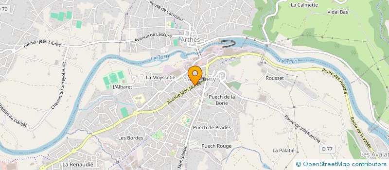 localisation de l'entreprise MONSIEUR OLIVIER CROS  SAINT-JUERY