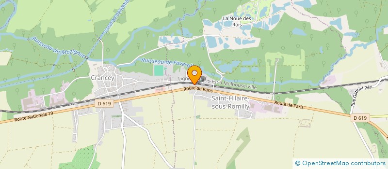 localisation de l'entreprise MONSIEUR OLIVIER CROUZET  SAINT HILAIRE SOUS ROMILLY