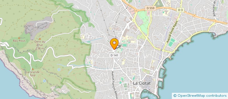 localisation de l'entreprise MONSIEUR OLIVIER CROUZET  LA CIOTAT