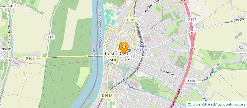 localisation de l'entreprise MONSIEUR OLIVIER CUBIZOLLES à COSNE-COURS-SUR-LOIRE