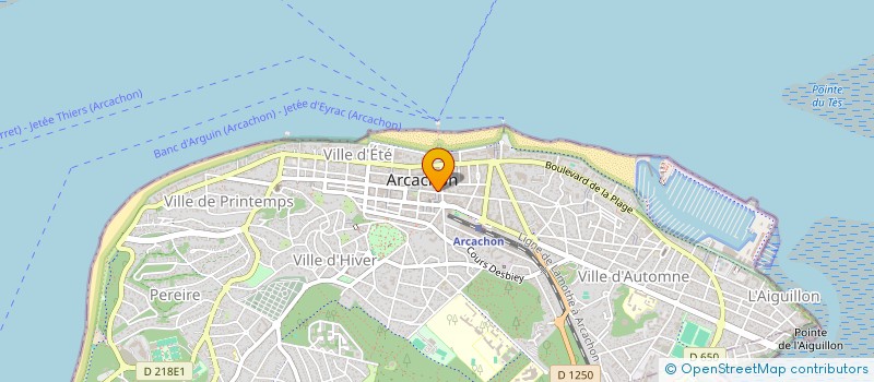 localisation de l'entreprise MONSIEUR OLIVIER CUCURON à ARCACHON
