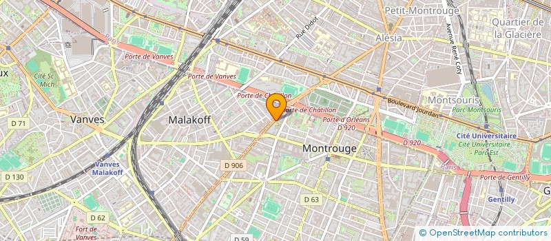 localisation de l'entreprise MONSIEUR OLIVIER D ANGELY à MONTROUGE