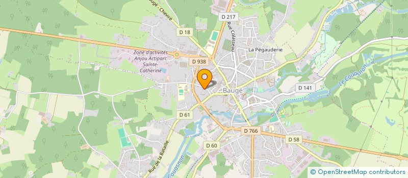 localisation de l'entreprise MONSIEUR OLIVIER D'ARBAUD  BAUGE-EN-ANJOU