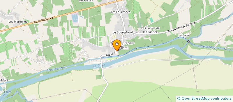 localisation de l'entreprise MONSIEUR OLIVIER D HARDEMARE  SELLES-SUR-CHER