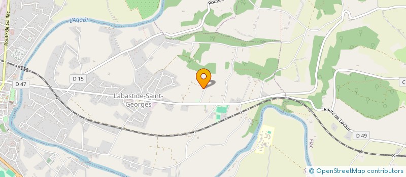 localisation de l'entreprise MONSIEUR OLIVIER DA CUNHA  LABASTIDE-SAINT-GEORGES