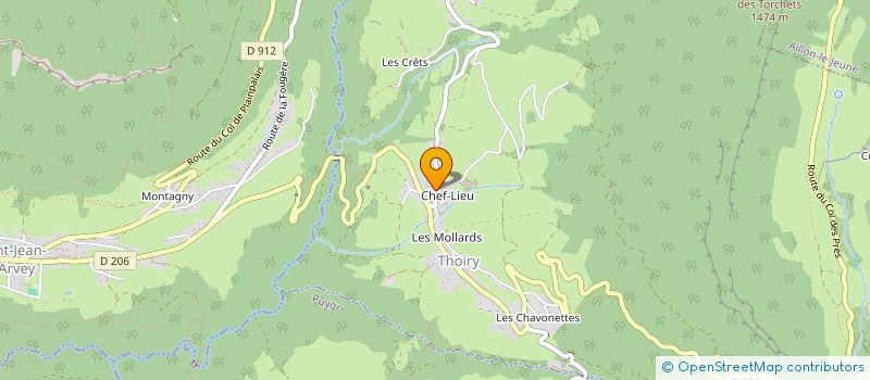 localisation de l'entreprise MONSIEUR OLIVIER DACQUIN  THOIRY