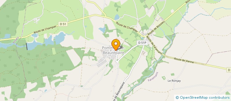 localisation de l'entreprise MONSIEUR OLIVIER DAGONET  POMMIER-DE-BEAUREPAIRE