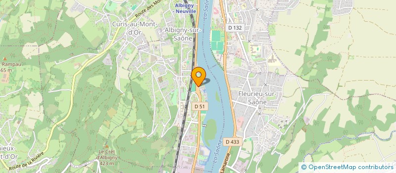 localisation de l'entreprise MONSIEUR OLIVIER DALLY  ALBIGNY-SUR-SAONE