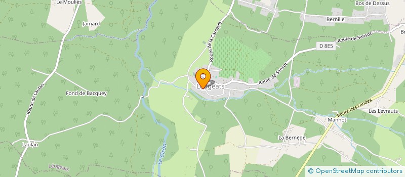 localisation de l'entreprise MONSIEUR OLIVIER DARETHS  LEOGEATS