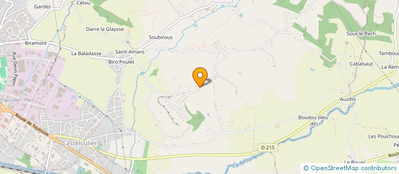 localisation de l'entreprise MONSIEUR OLIVIER DARRIGUES  CASTELCULIER