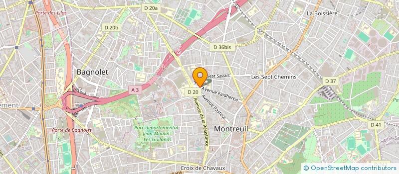 localisation de l'entreprise MONSIEUR OLIVIER DAVENIER à MONTREUIL