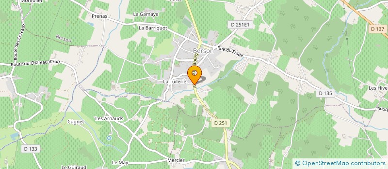 localisation de l'entreprise MONSIEUR OLIVIER DAVID  BERSON