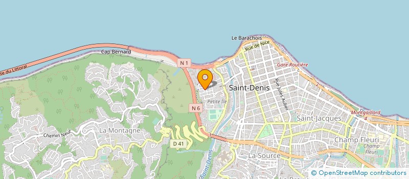 localisation de l'entreprise MONSIEUR OLIVIER DAVID BEGUE à SAINT-DENIS