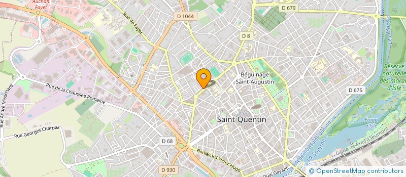 localisation de l'entreprise MONSIEUR OLIVIER DAVIGNY à SAINT-QUENTIN