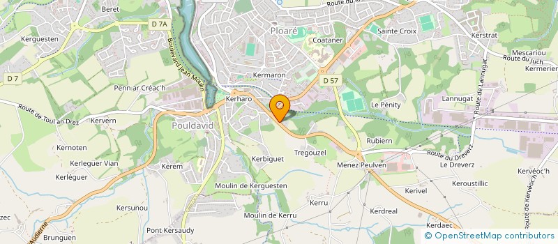 localisation de l'entreprise MONSIEUR OLIVIER DE BROSSARD à DOUARNENEZ