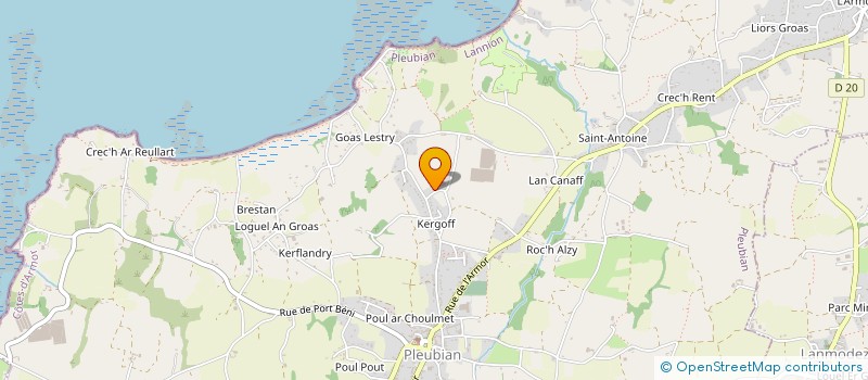 localisation de l'entreprise MONSIEUR OLIVIER DE GEOFFROY  PLEUBIAN