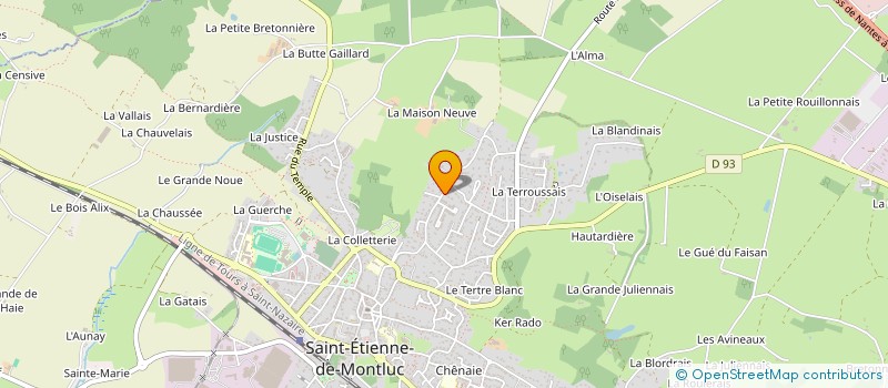 localisation de l'entreprise MONSIEUR OLIVIER DE JACQUELOT DU BOISROUVRAY à SAINT-ETIENNE-DE-MONTLUC