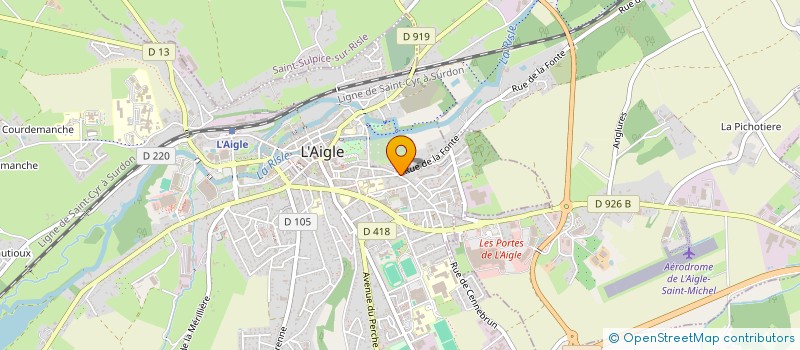 localisation de l'entreprise MONSIEUR OLIVIER DE RIVAZ à L'AIGLE