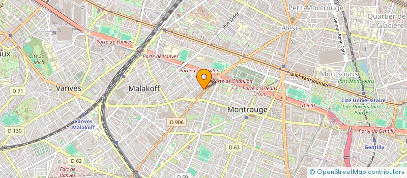 localisation de l'entreprise MONSIEUR OLIVIER DE VERA à MALAKOFF