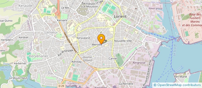 localisation de l'entreprise MONSIEUR OLIVIER DE VERDELHAN DES MOLLES  LORIENT