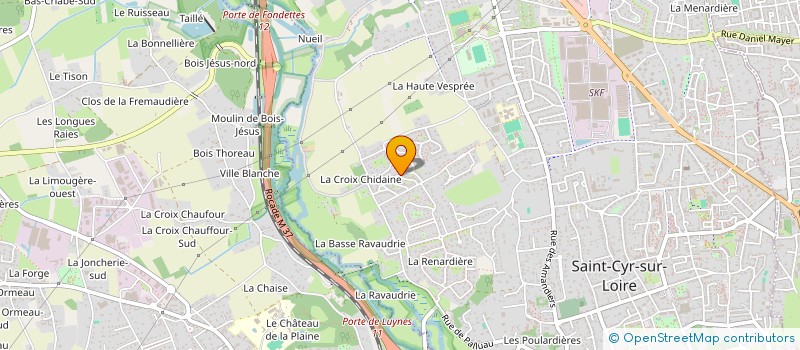 localisation de l'entreprise MONSIEUR OLIVIER DEBIEN  SAINT-CYR-SUR-LOIRE