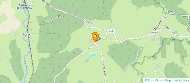 localisation de l'entreprise MONSIEUR OLIVIER DEBOUX  CHOUGNY