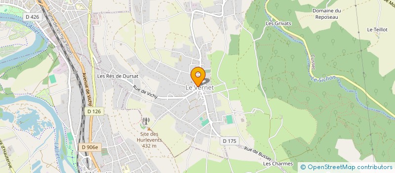 localisation de l'entreprise MONSIEUR OLIVIER DECHAMBRE  LE VERNET