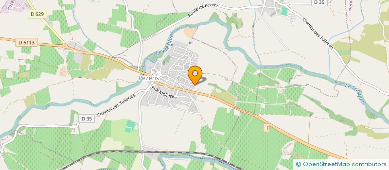 localisation de l'entreprise MONSIEUR OLIVIER DECHAPPE  PEZENS