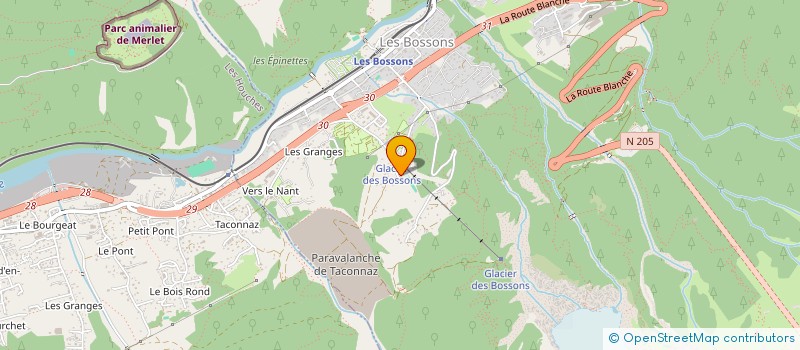 localisation de l'entreprise MONSIEUR OLIVIER DECRETTE  LES HOUCHES