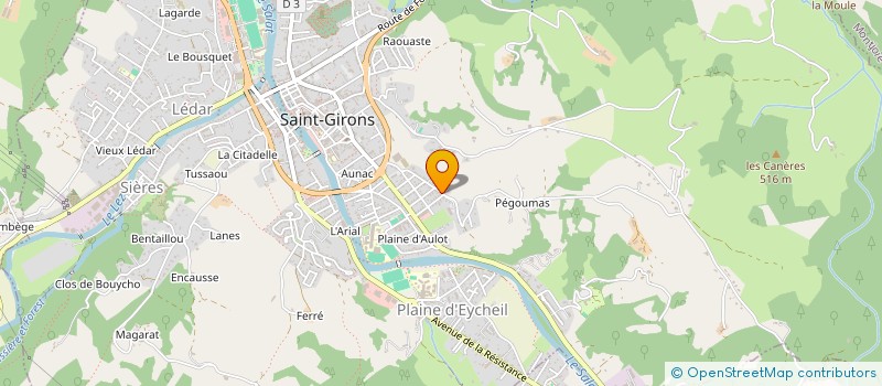 localisation de l'entreprise MONSIEUR OLIVIER DEDIEU à SAINT-GIRONS