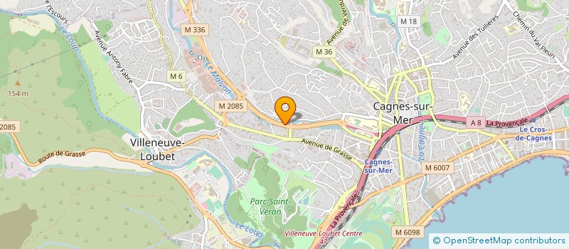 localisation de l'entreprise MONSIEUR OLIVIER DEJOUX à CAGNES-SUR-MER