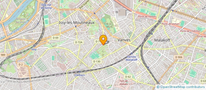 localisation de l'entreprise MONSIEUR OLIVIER DEJUGNAC à VANVES