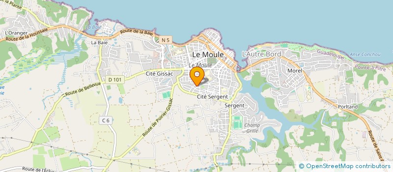 localisation de l'entreprise MONSIEUR OLIVIER DELABRE à LE MOULE