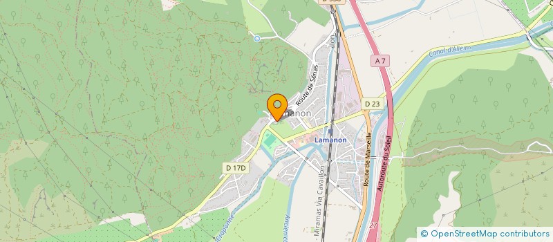 localisation de l'entreprise MONSIEUR OLIVIER DELAGE  LAMANON