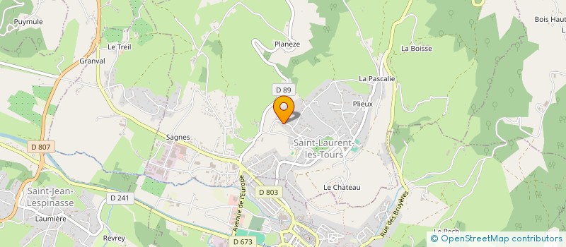 localisation de l'entreprise MONSIEUR OLIVIER DELANNOY  LATOUILLE-LENTILLAC