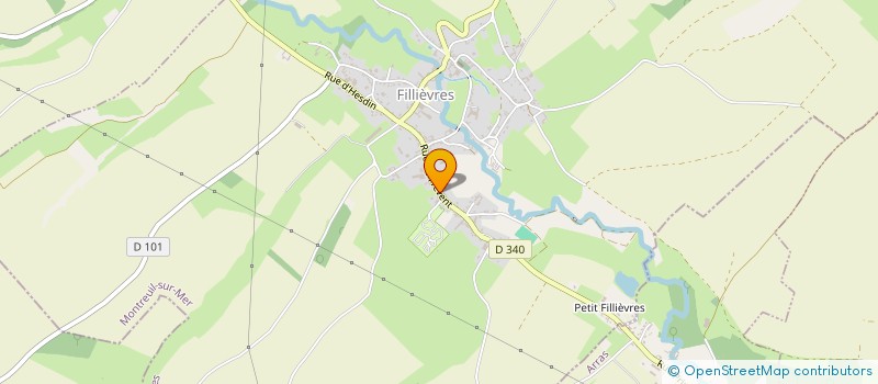 localisation de l'entreprise MONSIEUR OLIVIER DELANNOY  FILLIEVRES