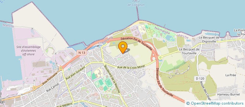 localisation de l'entreprise MONSIEUR OLIVIER DELATTRE  CHERBOURG-EN-COTENTIN