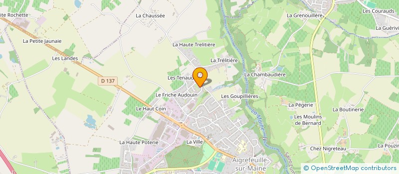 localisation de l'entreprise MONSIEUR OLIVIER DELATTRE  AIGREFEUILLE-SUR-MAINE