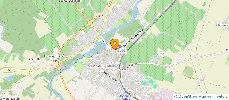 localisation de l'entreprise MONSIEUR OLIVIER DELAUNAY  MONTREUIL-BELLAY