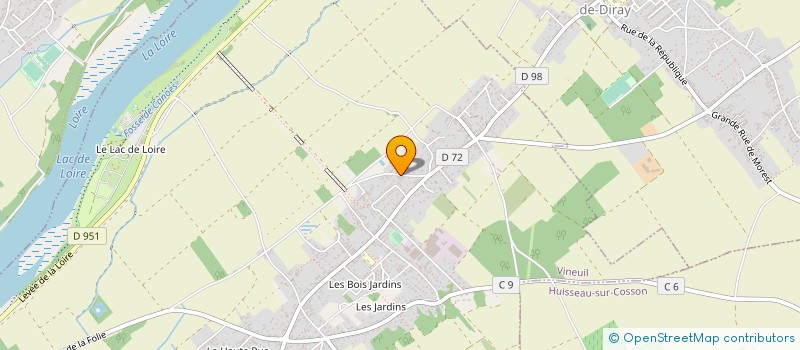 localisation de l'entreprise MONSIEUR OLIVIER DELEPLANQUE  VINEUIL