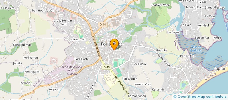 localisation de l'entreprise MONSIEUR OLIVIER DELEQUEUCHE à FOUESNANT