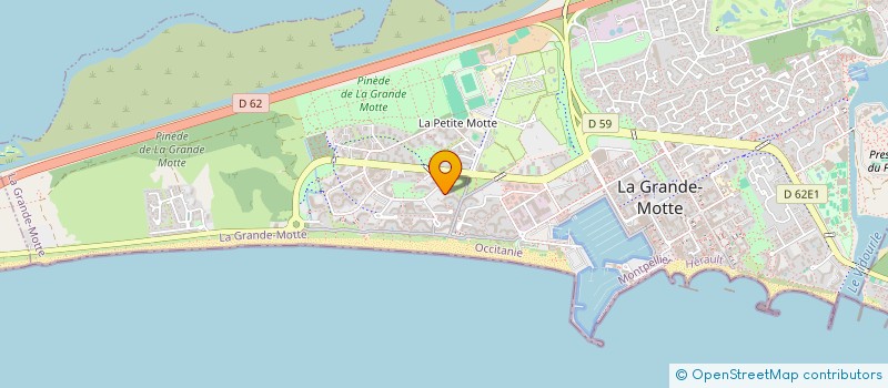 localisation de l'entreprise MONSIEUR OLIVIER DELLA SANTINA  LA GRANDE-MOTTE