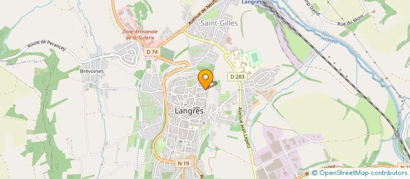 localisation de l'entreprise MONSIEUR OLIVIER DELONG à LANGRES