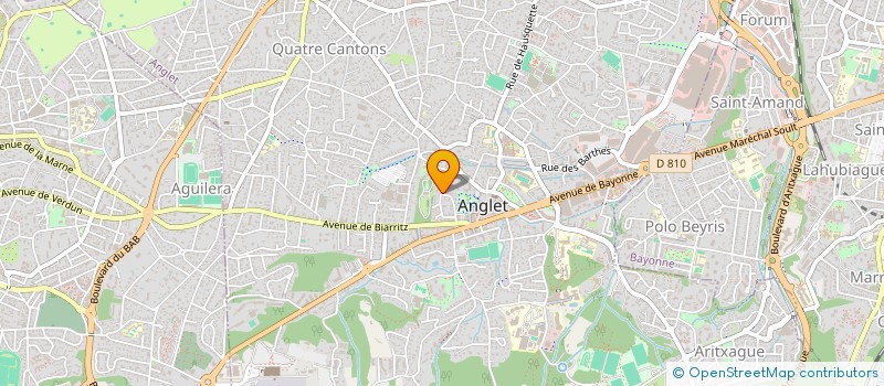 localisation de l'entreprise MONSIEUR OLIVIER DELORIEUX  ANGLET