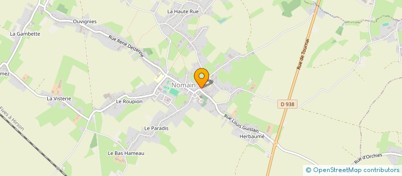 localisation de l'entreprise MONSIEUR OLIVIER DELPORTE à NOMAIN