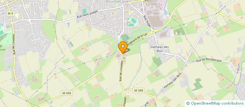 localisation de l'entreprise MONSIEUR OLIVIER DELSARTE  BOUSBECQUE