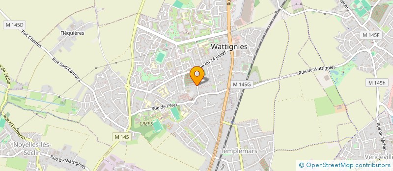 localisation de l'entreprise MONSIEUR OLIVIER DELVAUX  WATTIGNIES