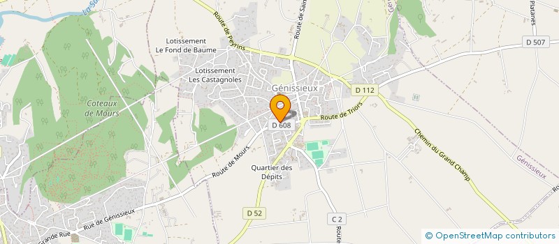 localisation de l'entreprise MONSIEUR OLIVIER DELVIGNE  GENISSIEUX