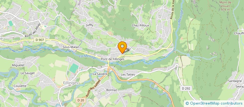 localisation de l'entreprise MONSIEUR OLIVIER DENAIS  FILLINGES