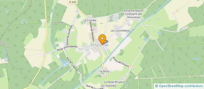 localisation de l'entreprise MONSIEUR OLIVIER DENECHEAU à INGRANNES